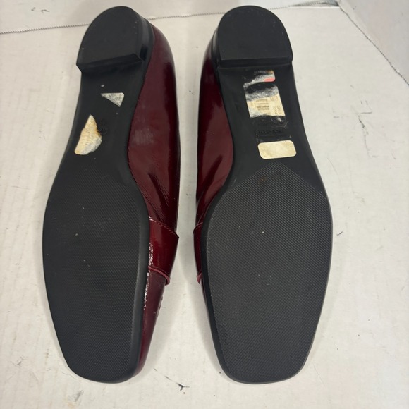 Coach Tia Red Patent Leather Slip on loafer women's 8.5 *scuffs - Picture 9 of 9